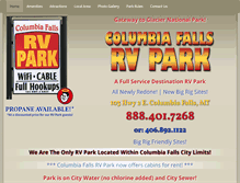 Tablet Screenshot of columbiafallsrvpark.com